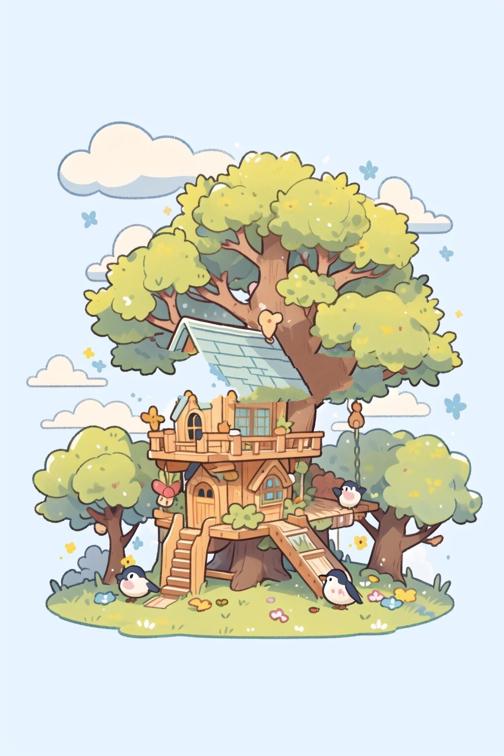 在树上造了个小房子我的秘密基地