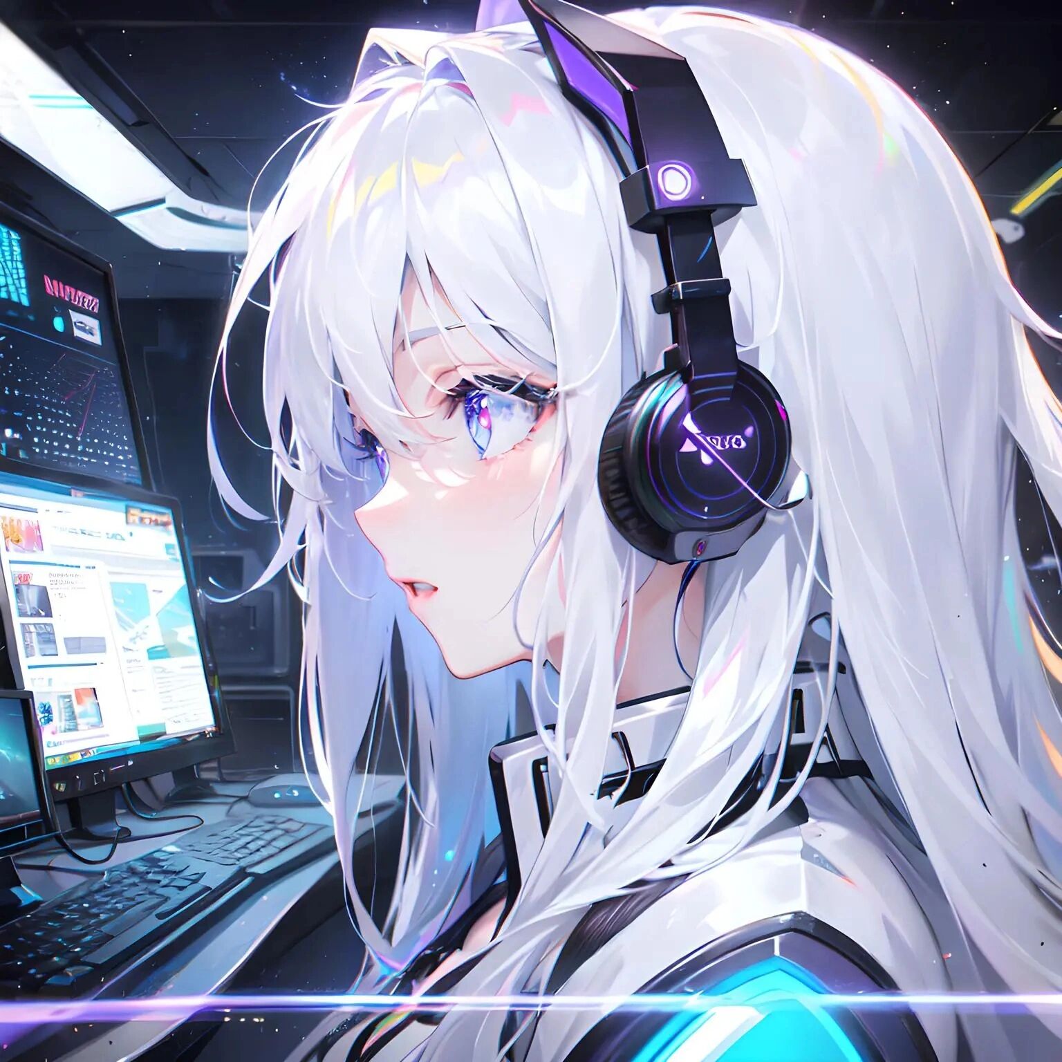 适合电竞女孩的头像