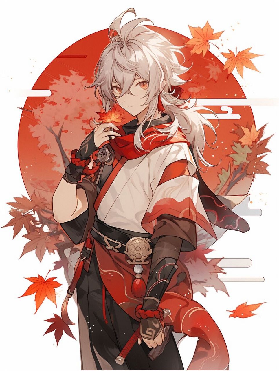 【原神人物】枫原万叶 | 精品美图 雷电五传是曾经稻妻最为顶尖的五个