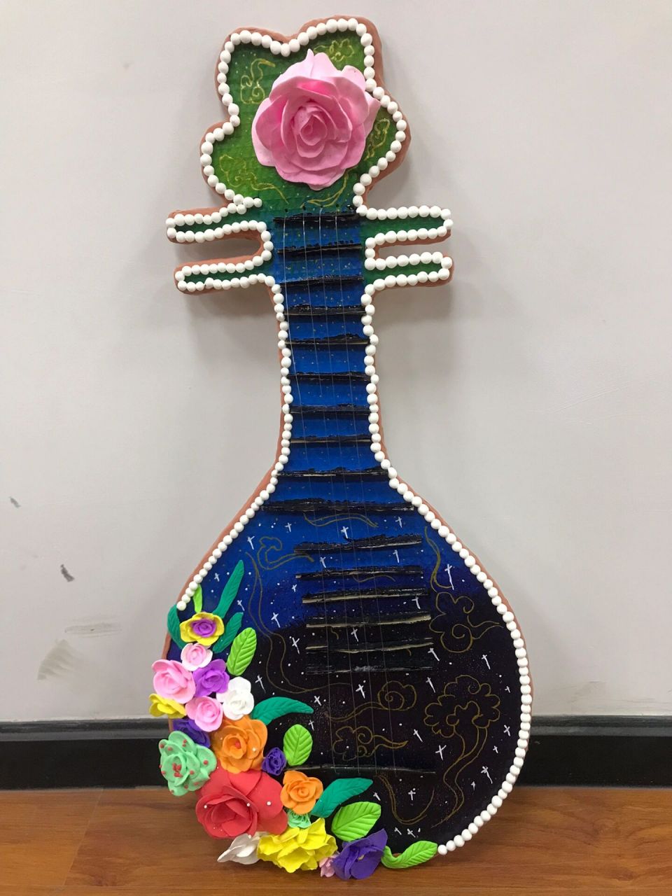 琵琶手工粘土 废纸盒77粘土77颜料