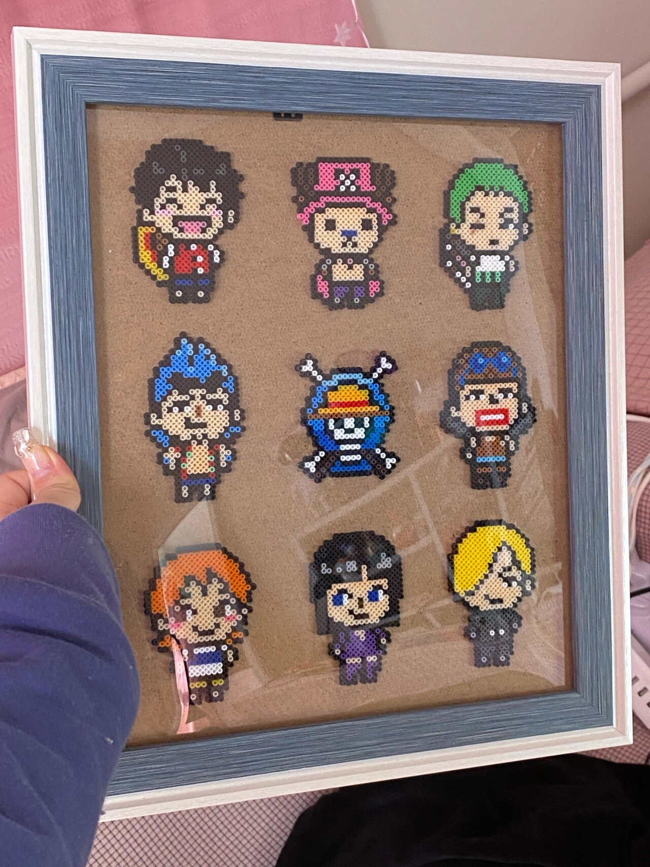 海贼王拼豆 给男朋友的新年礼物终于完成啦 海贼王拼豆终于完成啦