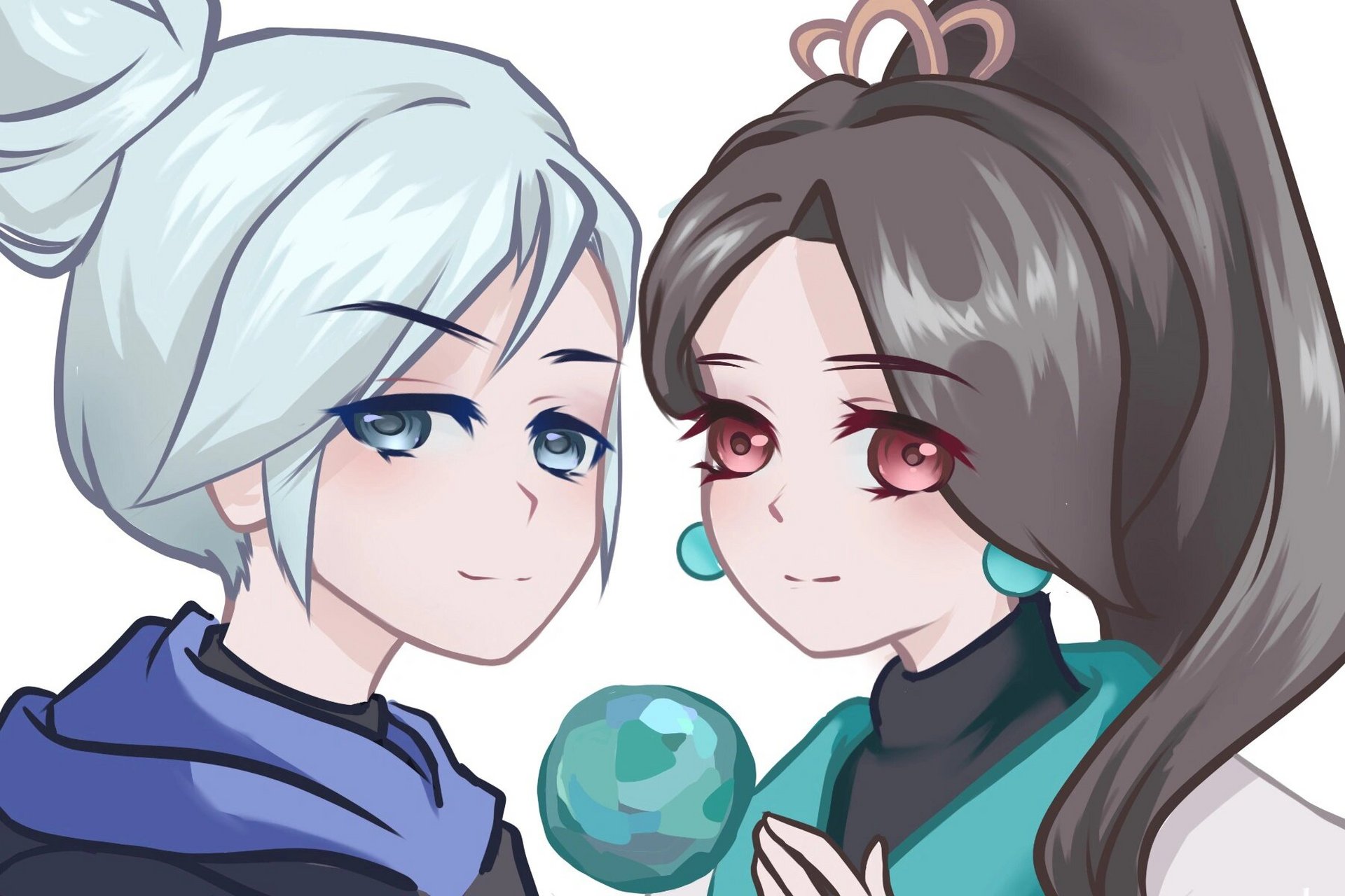 贤者x捷风93sage-jett 无畏契约情侣头像 是摸鱼～(1711ω11