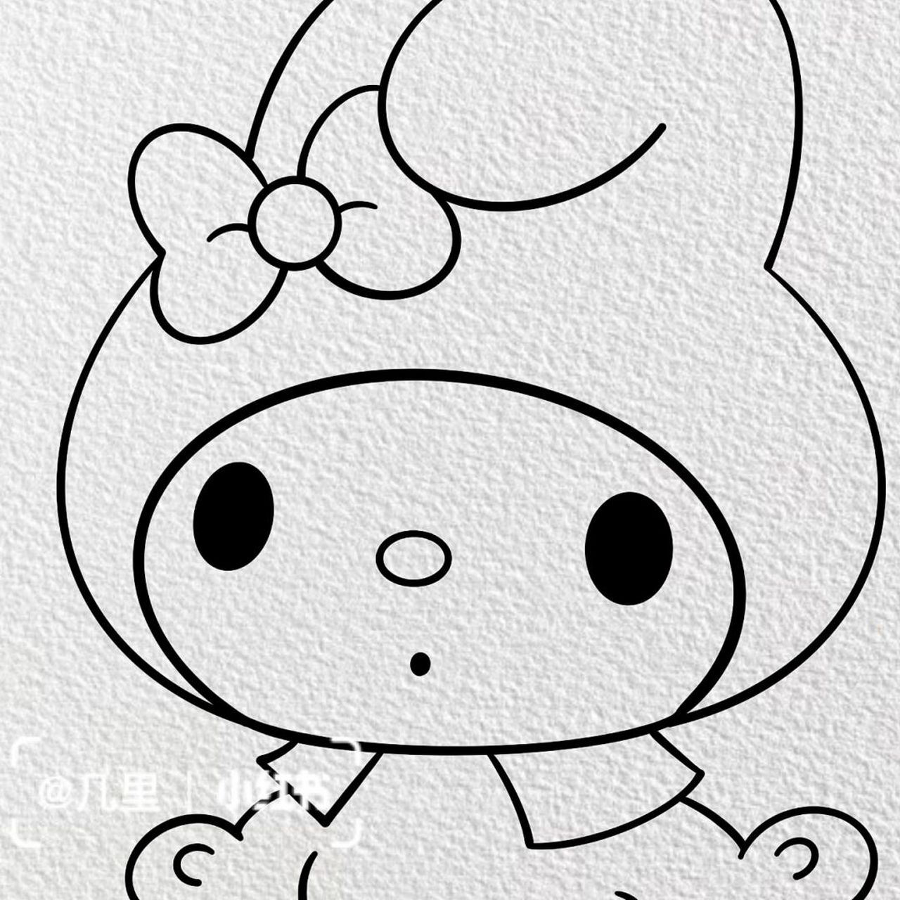 简笔画|【美乐蒂】(附过程) 94 94 94 【用具】 44procreate