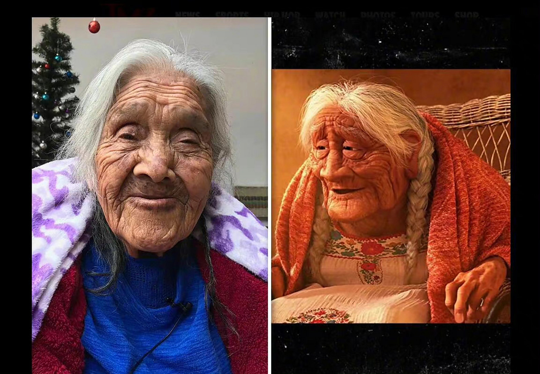 《寻梦环游记》中mama coco,即米格太奶奶原型——来自墨西哥的老太太