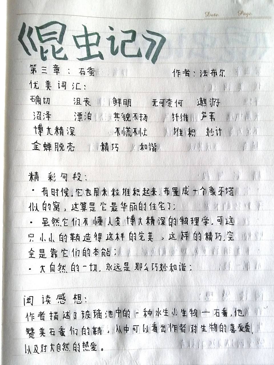 《昆虫记》读书笔记③④ 第三章和第四章 #读书笔记# #昆虫记