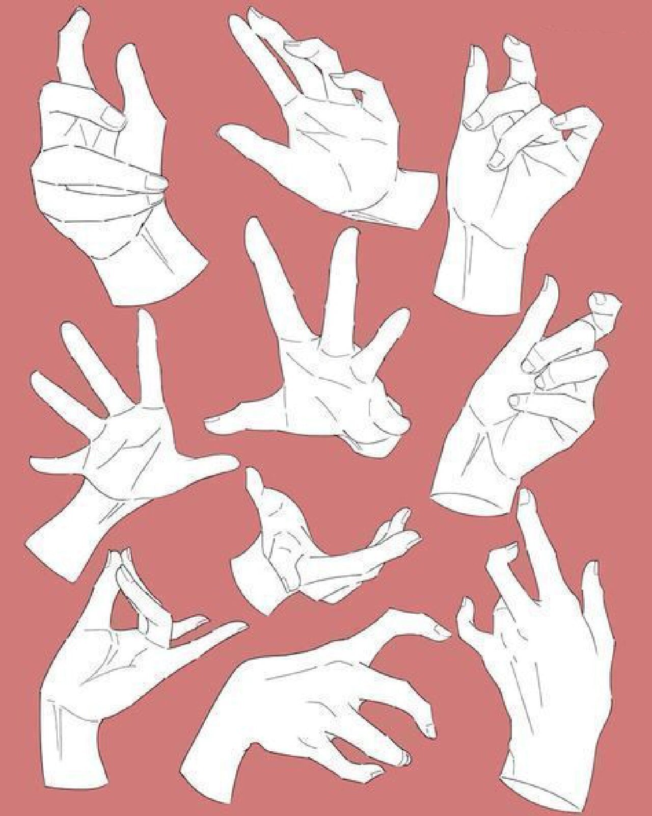 绘画教程 | 手画法