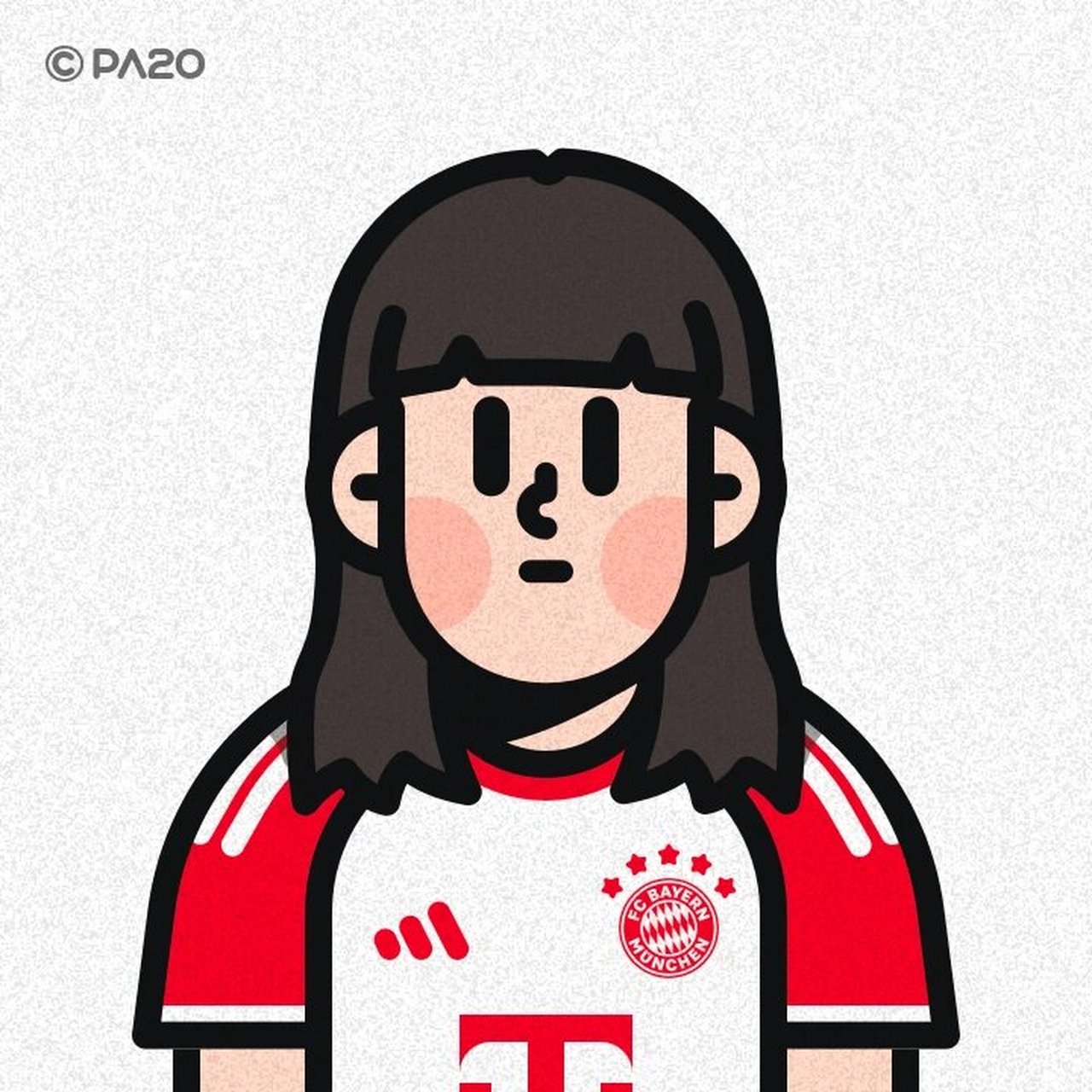 情侣头像|拜仁慕尼黑 7515 我仁 - #插画# #我是原创插画师