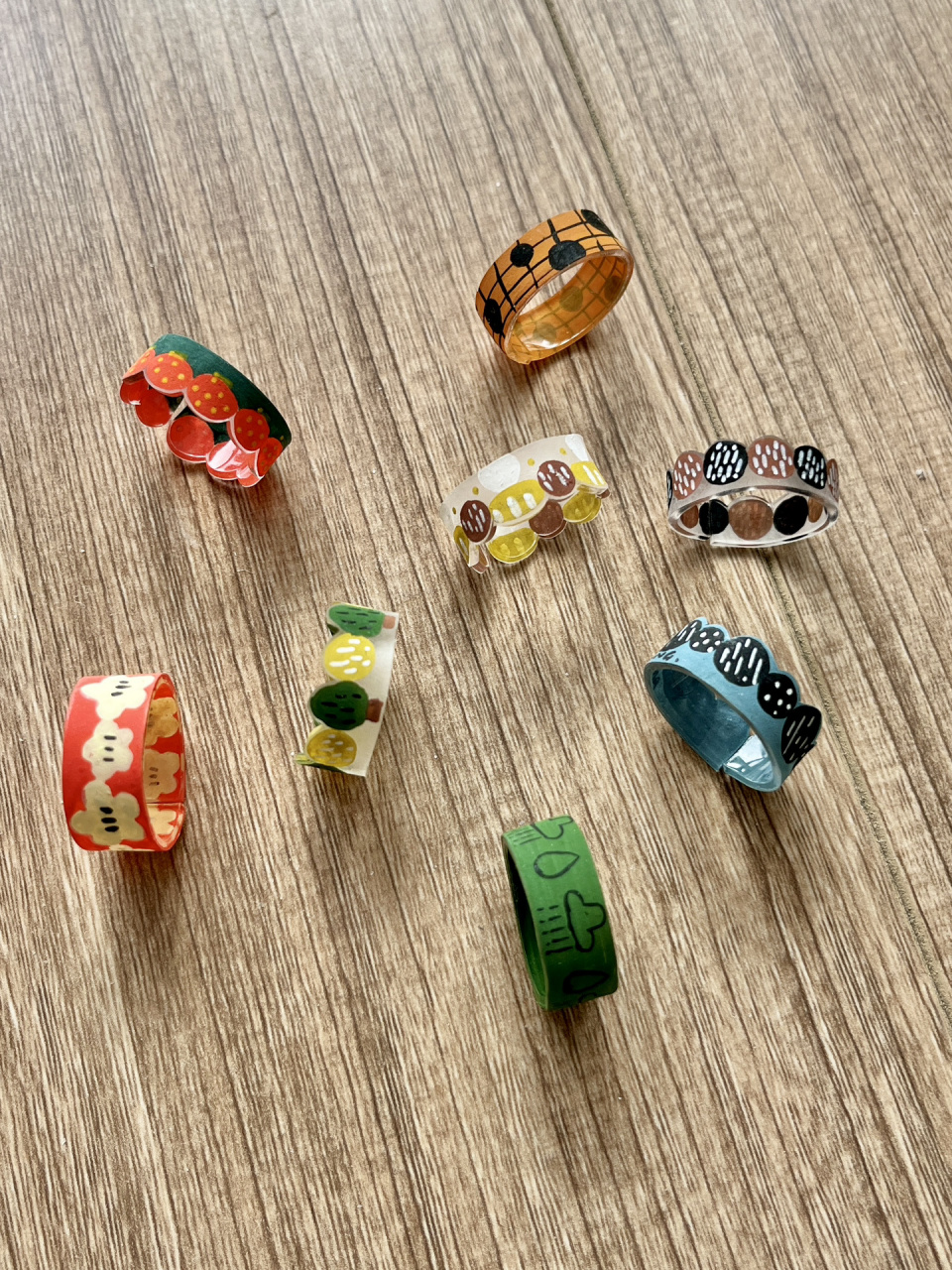 可爱复古风95热缩片戒指 好喜欢这个今天做的这个系列    明天会出