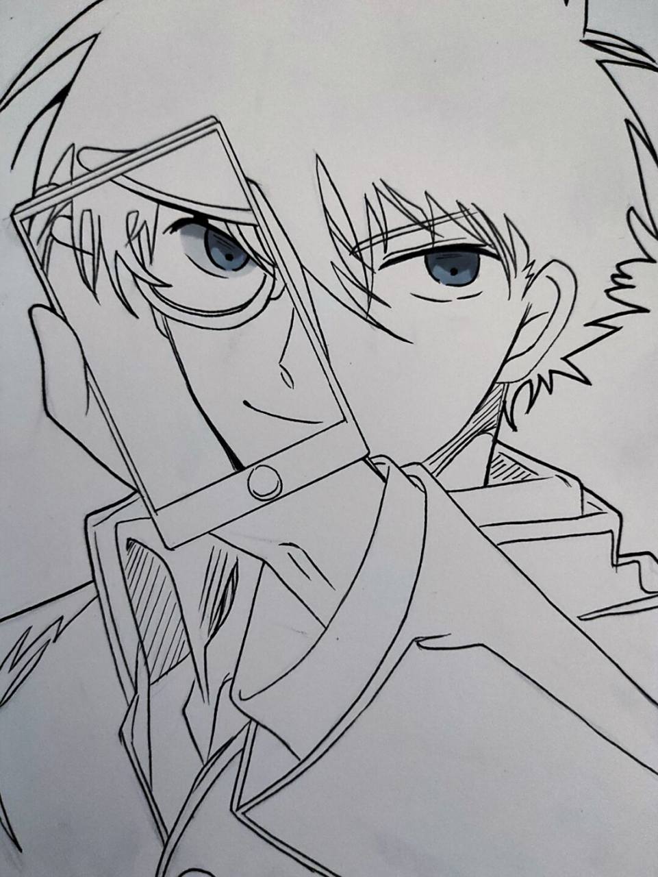 可恶 被帅到了 #怪盗基德# #黑羽快斗# #马克笔手绘