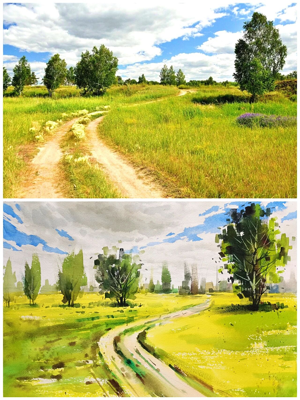 草地的图片如何画?(附步骤图素材)