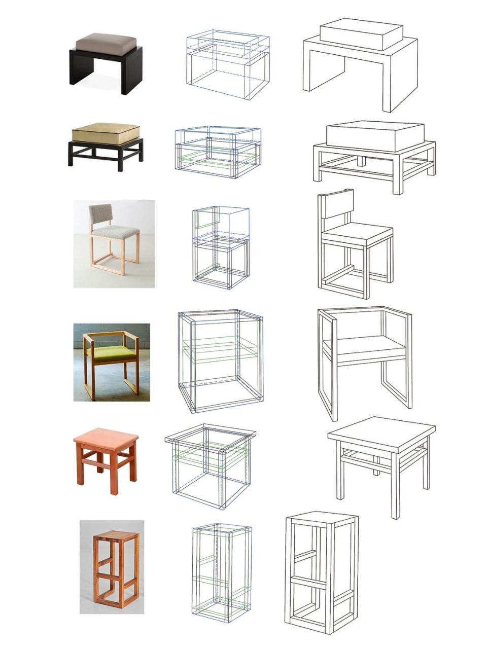 透视练习|凳子透视 day274