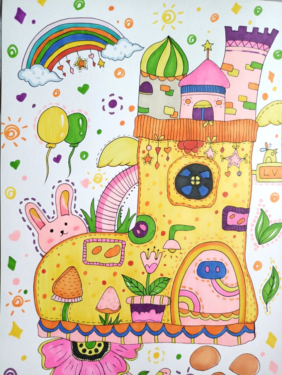 创意儿童画——鞋子变变变 儿童画～儿童美术鞋子的想象～#创意美术