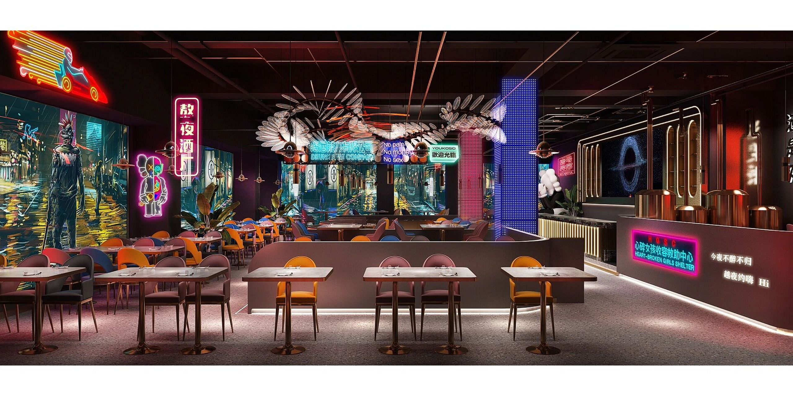 酒馆的商业业态里面开始出现大量的夜宵餐饮品类,夜宵平类也在疯狂的