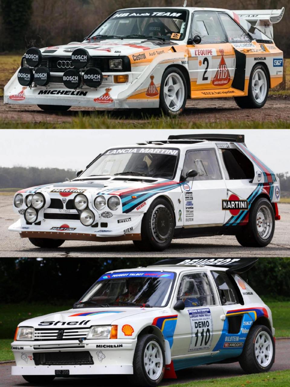 各个时代拉力赛车的经典涂装,你喜欢哪一台.