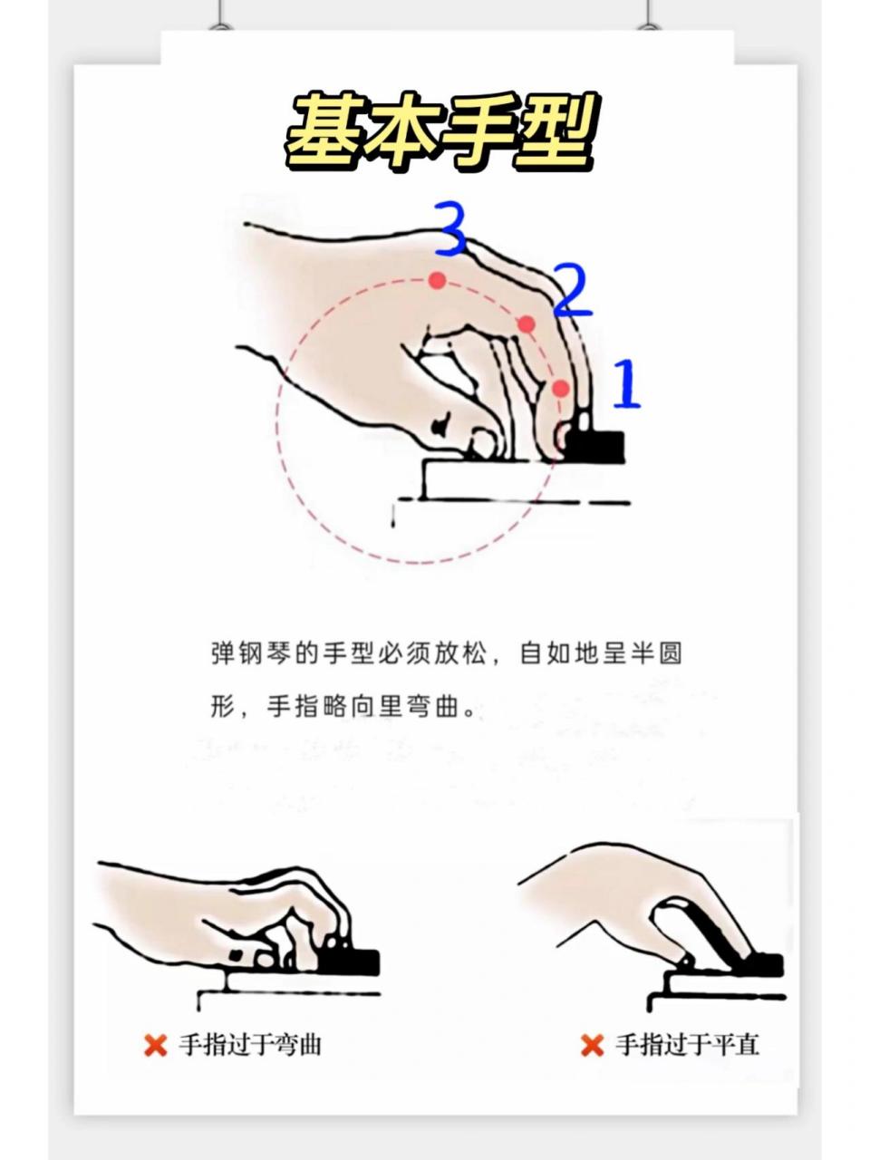 自学钢琴正确手型详解(附容易错误手型讲解) 78弹