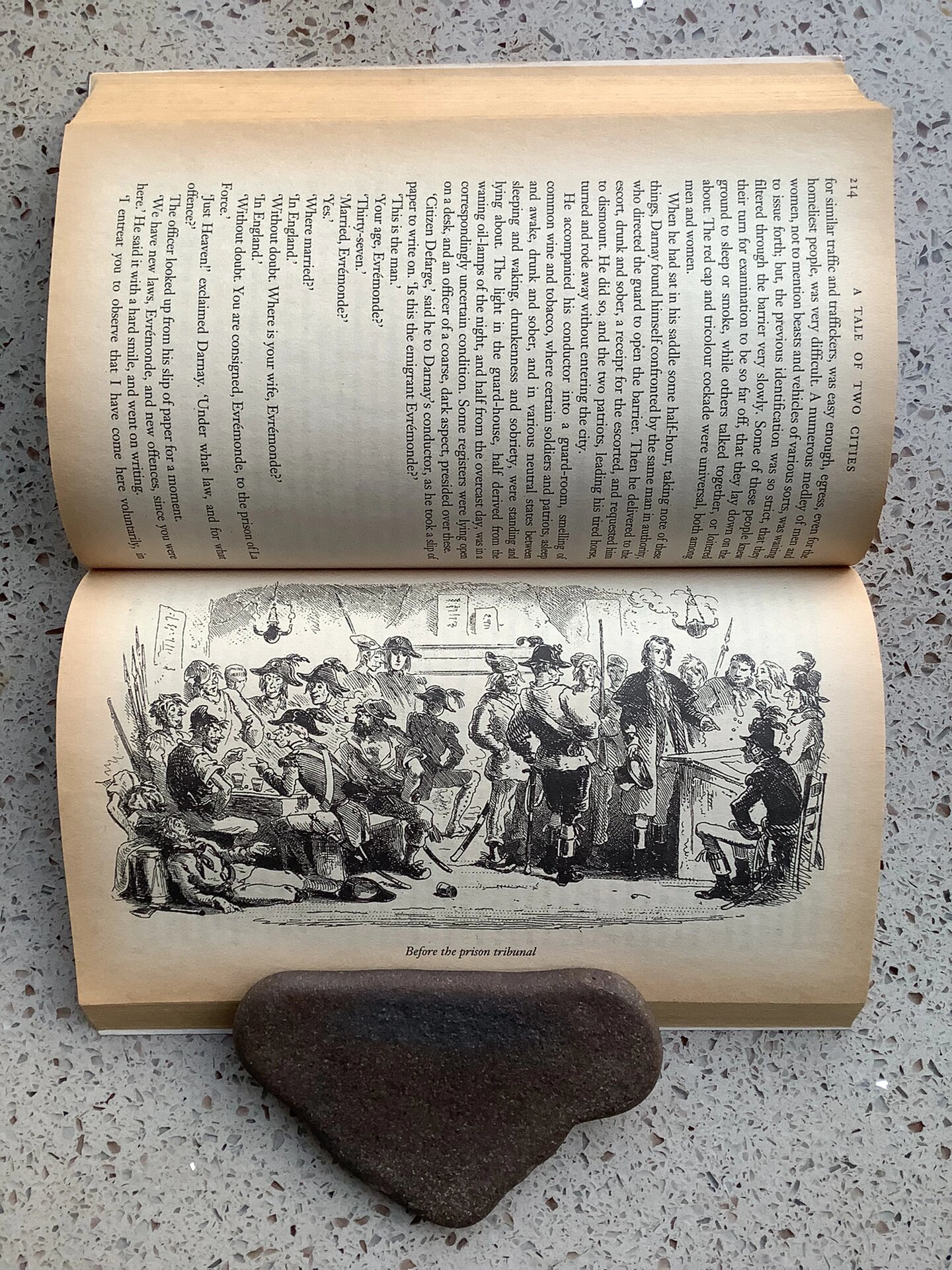 英文原版《双城记》插图真的复古～ 17幅精美版画插图,英文原版书,无