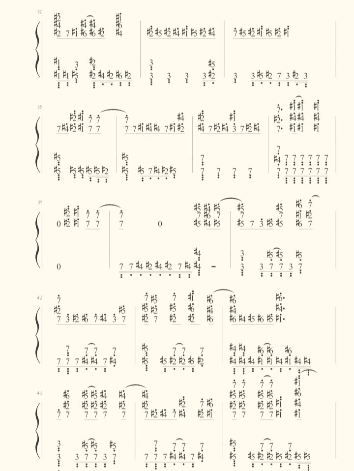 钢琴曲《daylight》简谱
