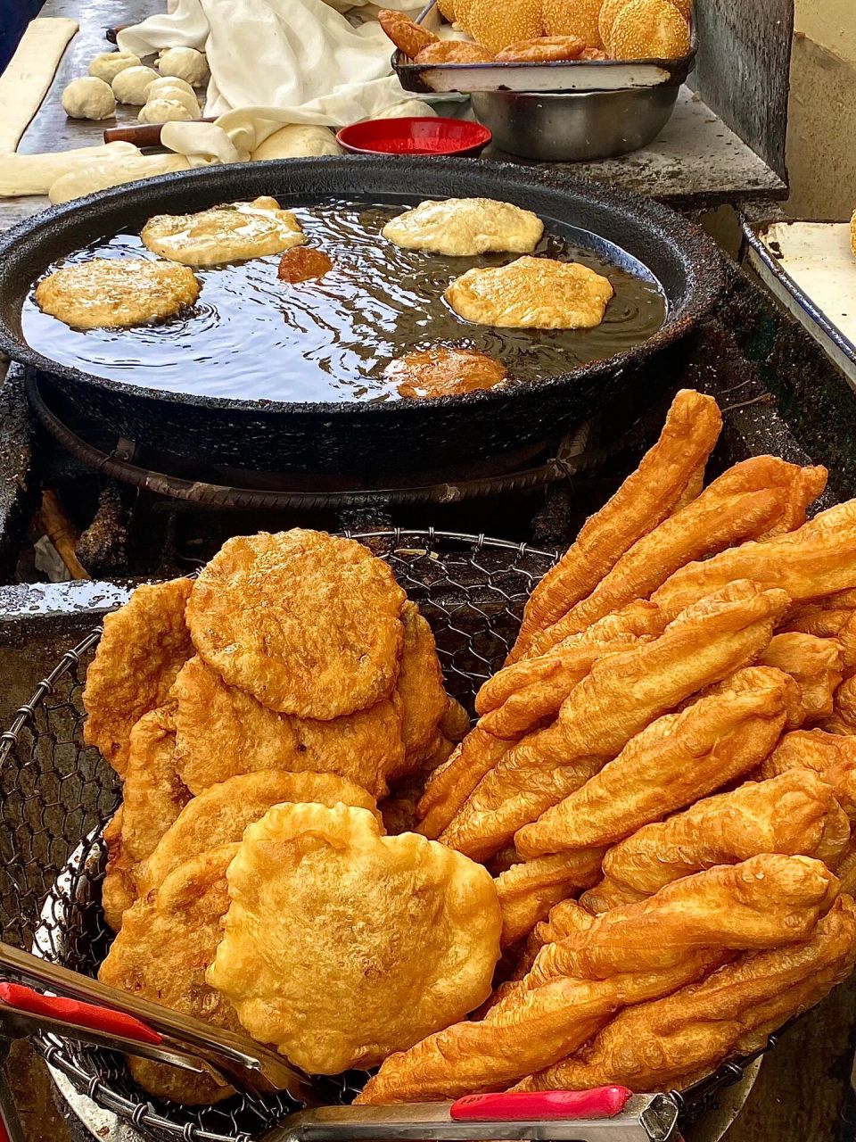 旅游|99徐州-沛县 ·朋友亲戚家开的早餐店 糖糕巨好吃 刚现炸的