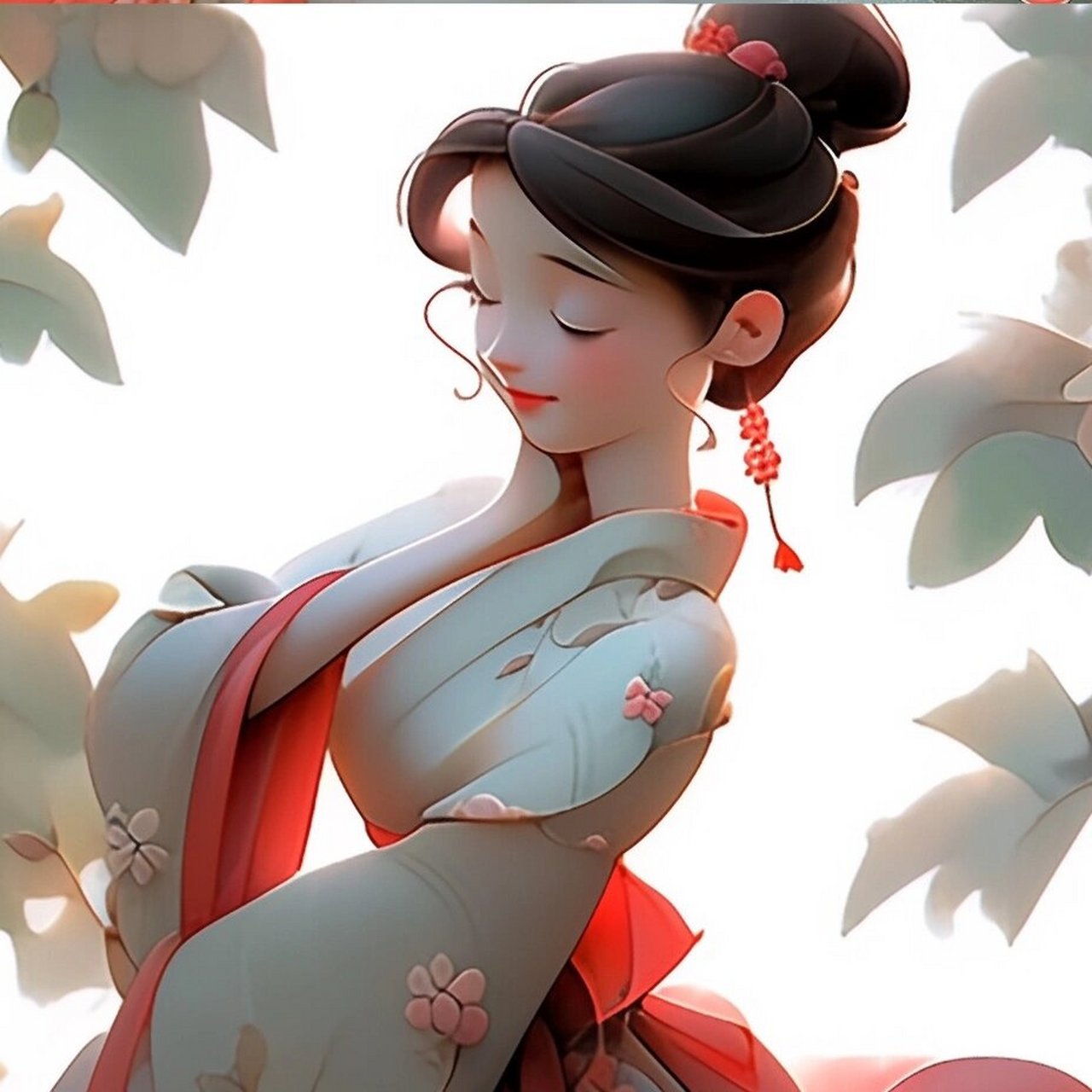 古风仕女头像丨绝代有佳人,幽居在空谷94 可可爱爱全是睫毛,古风