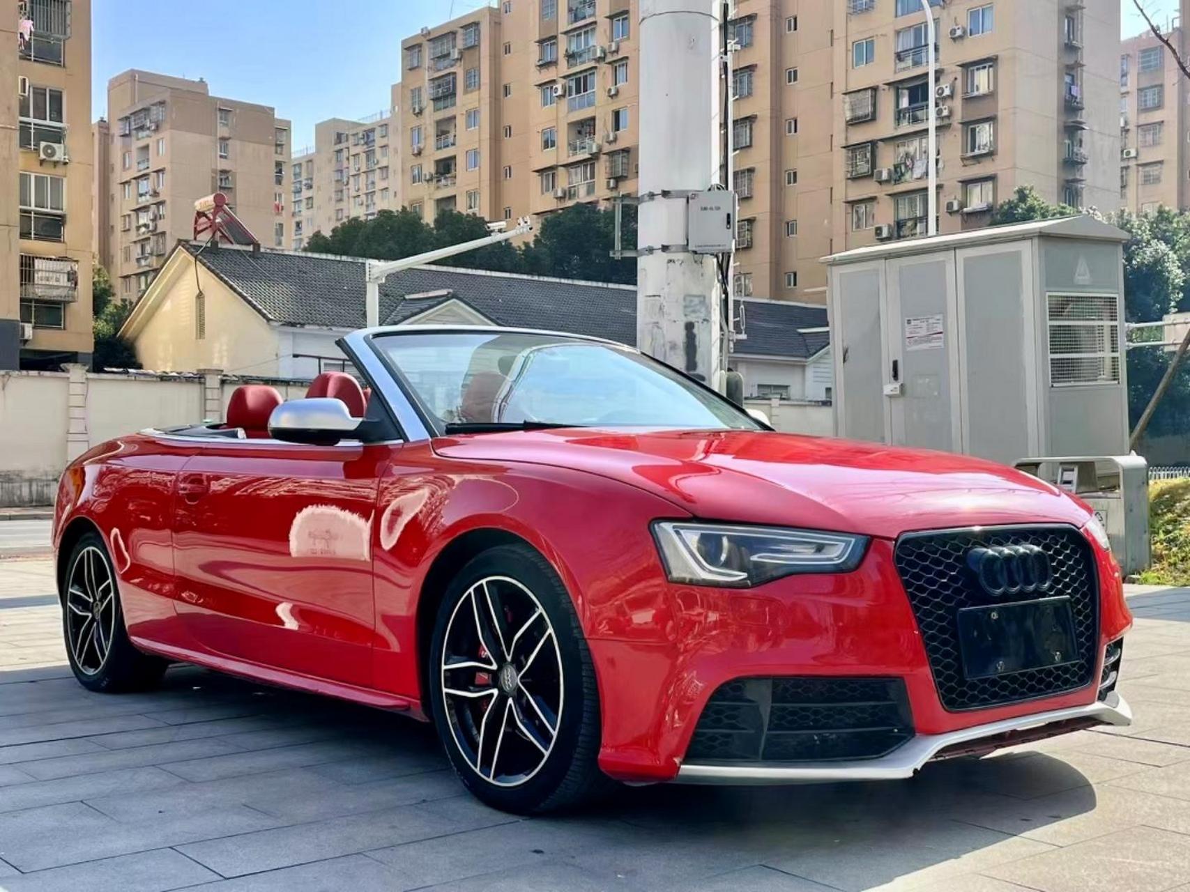 12年改款进口奥迪a5软顶敞篷跑车2.0t.高配.两门四座.