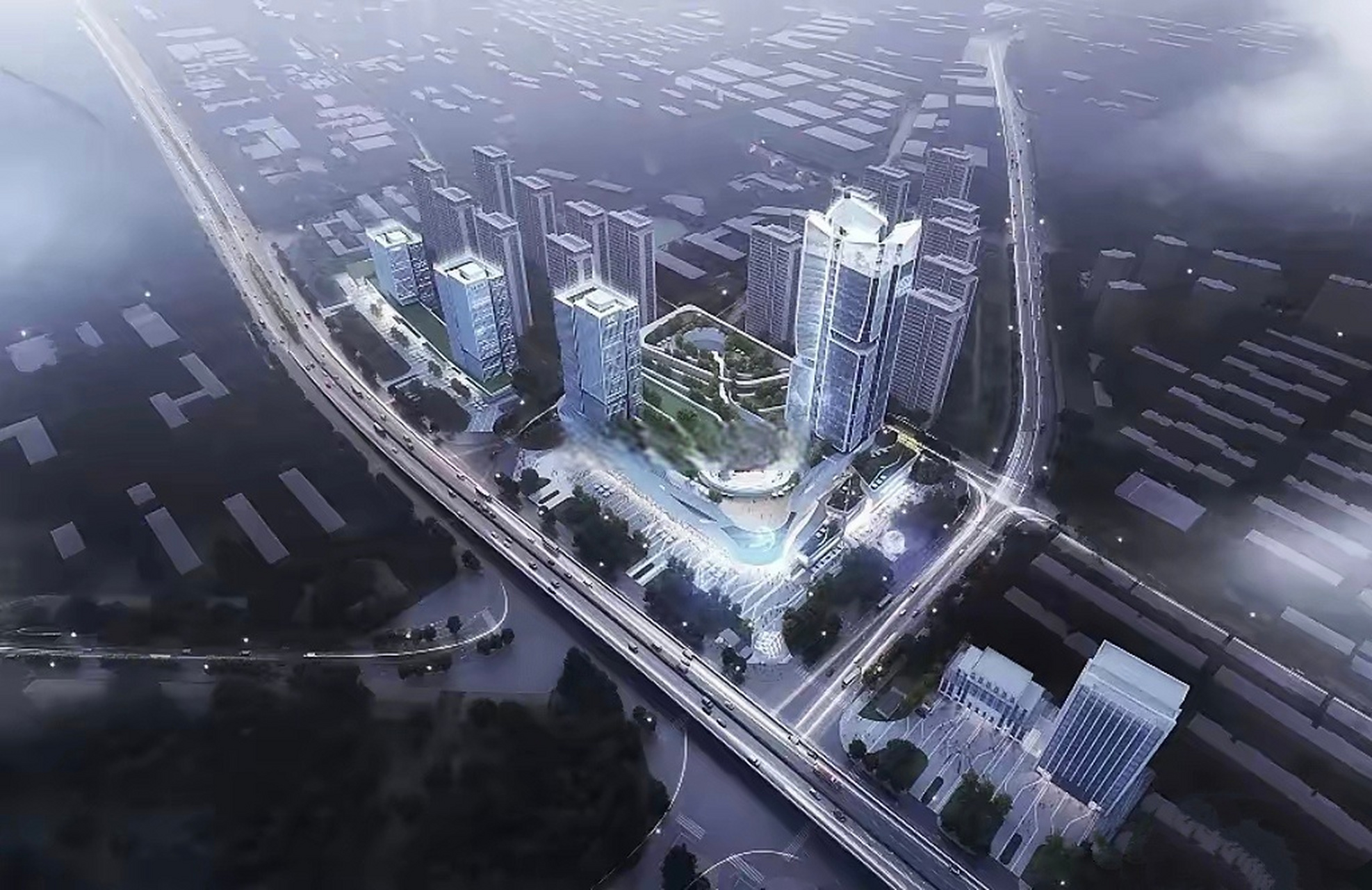 合肥蜀山区大铺头片区,原永达商城位置拆除及规划效果图出来了,这要是