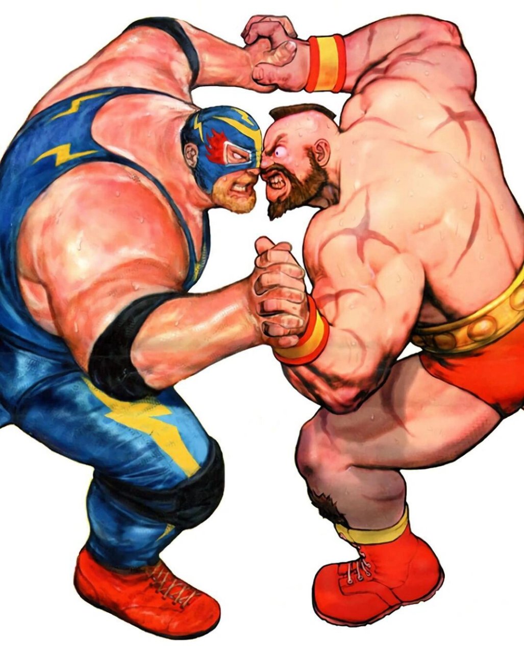 拳皇 街霸人物插画一组