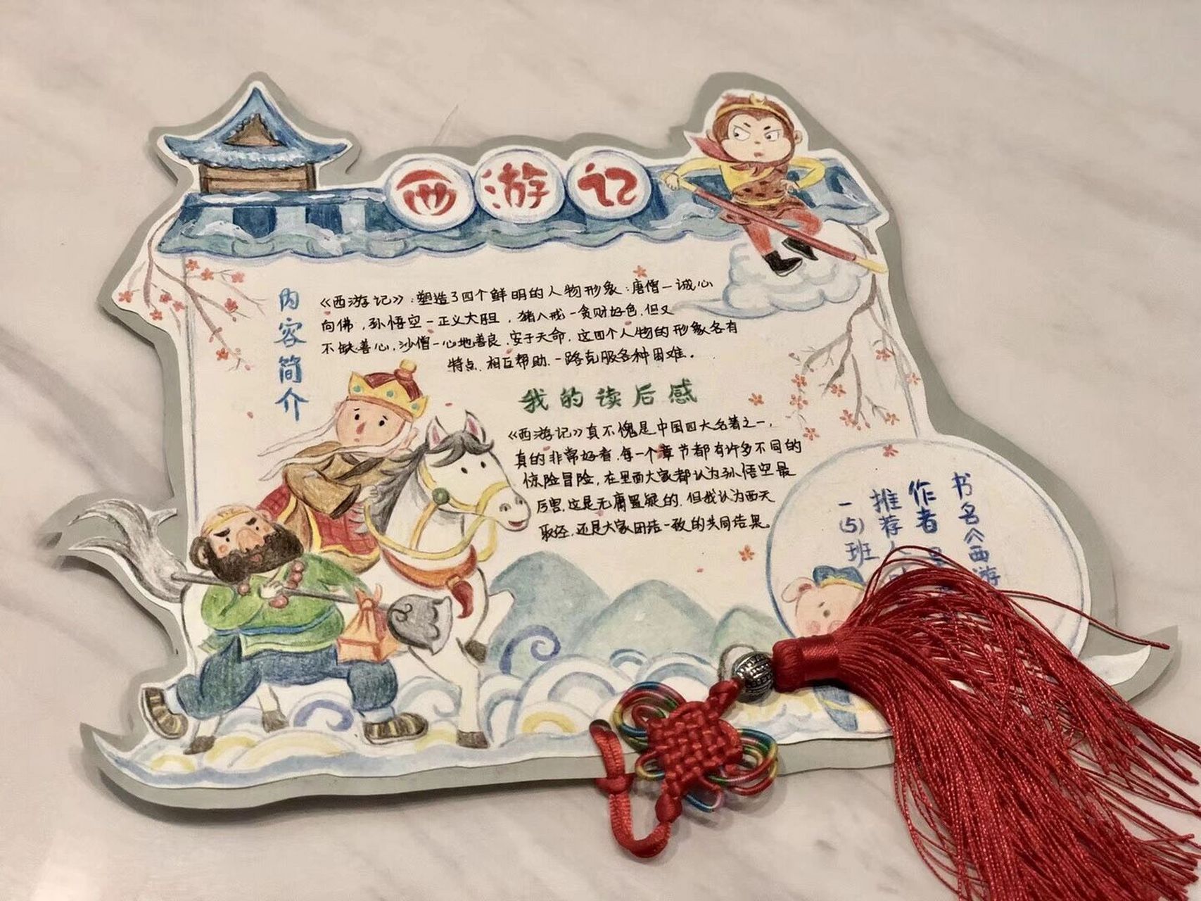 辅导的两张好书推荐卡,分享给大家,其中小王子那张中间用了活动钉