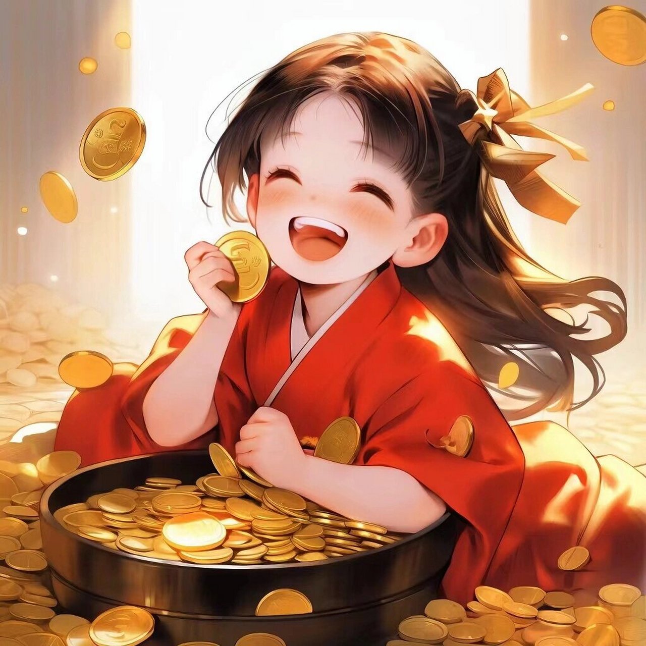 招财头像|90像潮水一样,四面八方涌来 这个头像太招财了吧.