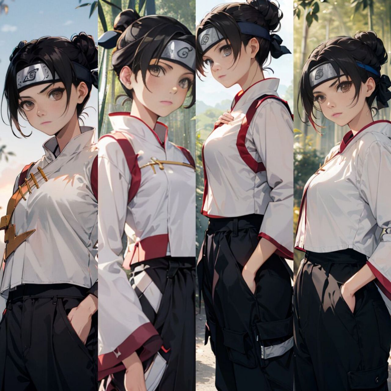 重绘|火影忍者里的天天是真的超帅! 2023年了,还有人记得天天吗?