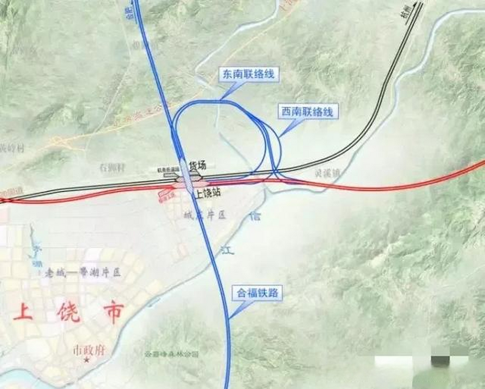上饶高铁站内部地图图片