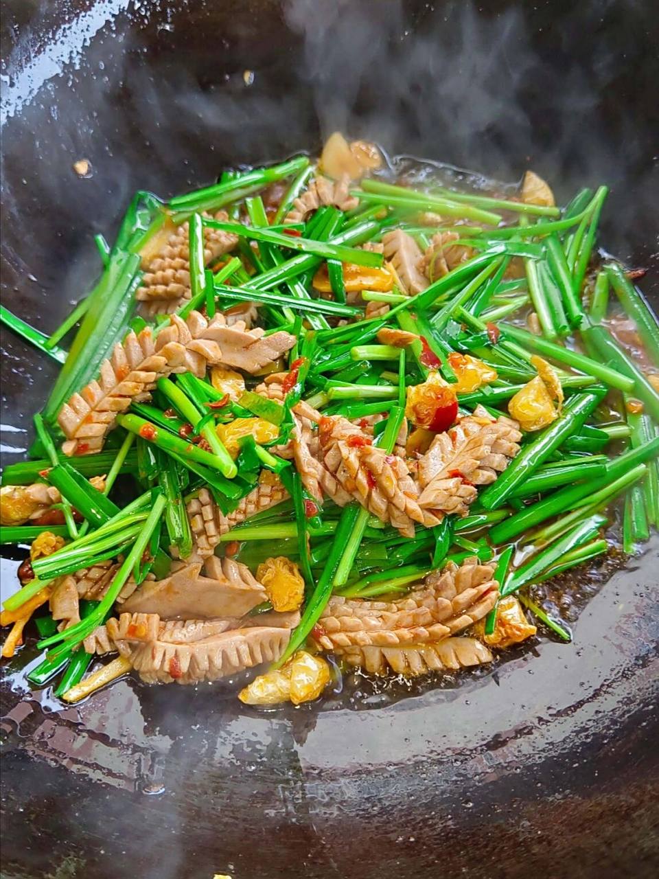 韭菜炒腰花 猪腰只能接受这样吃,其它的做法都觉得好腥,小伙伴们有没