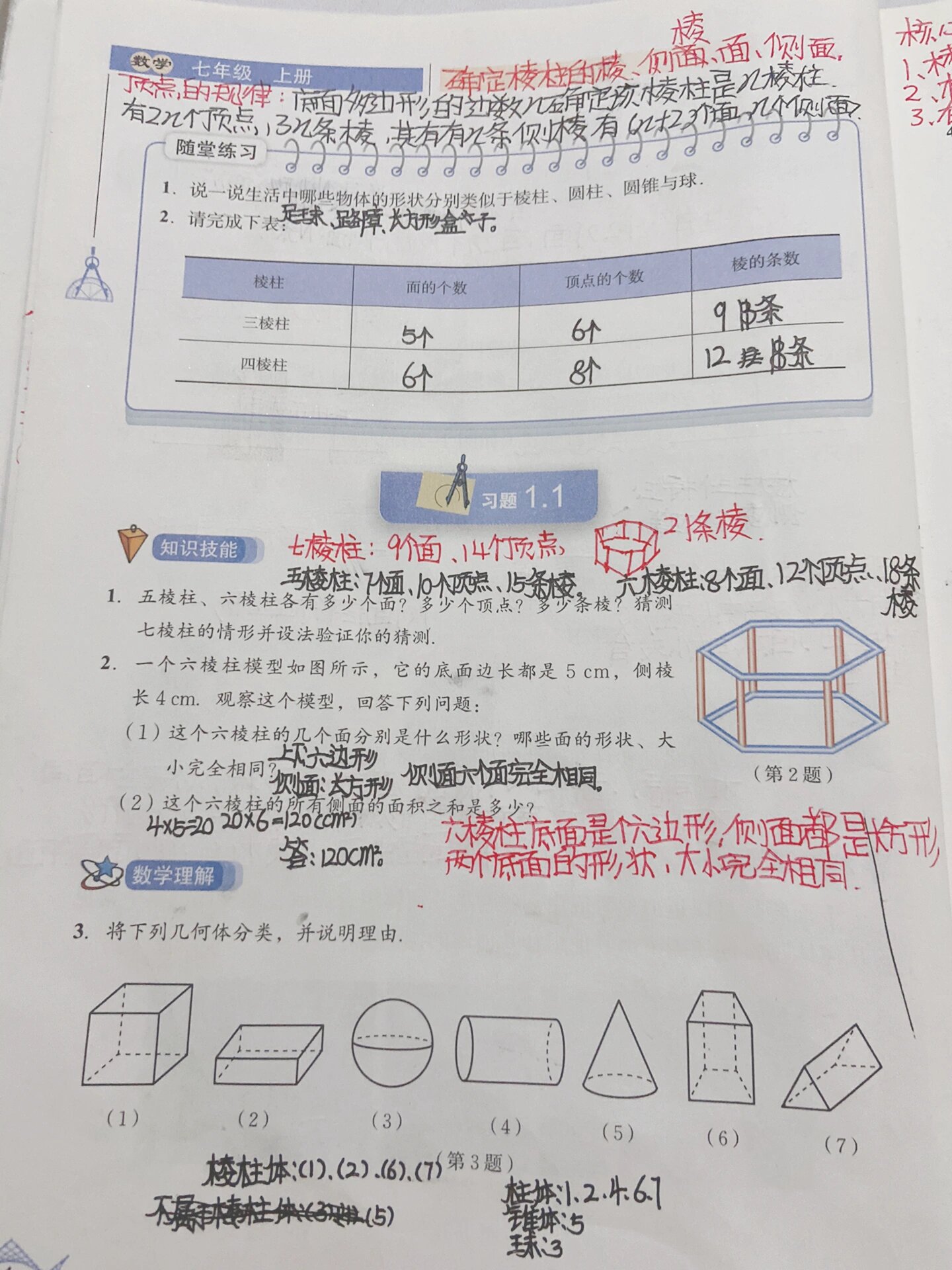 生活中的立体图形笔记图片