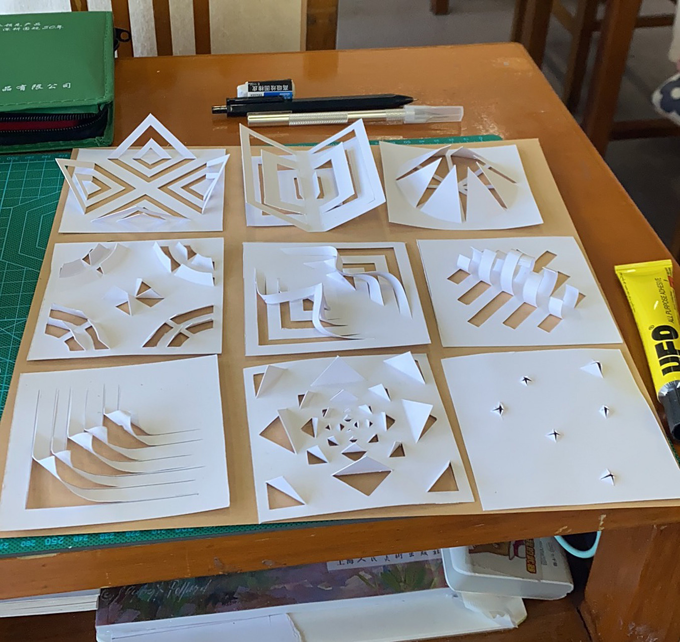 立体构成折纸 多切多折