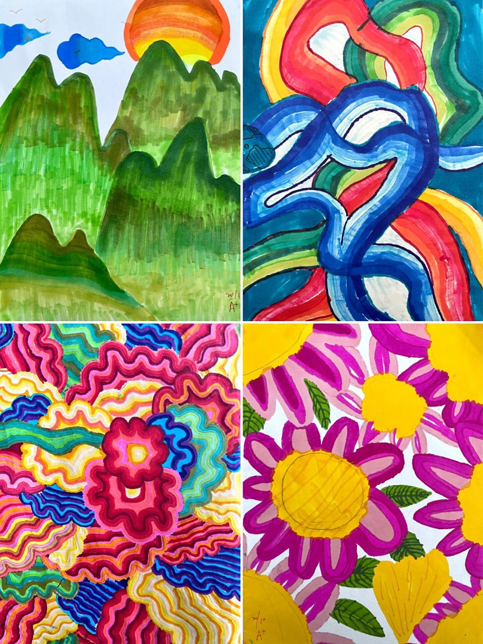 五年级·上册《色彩的明度》学生作品 96三年级的