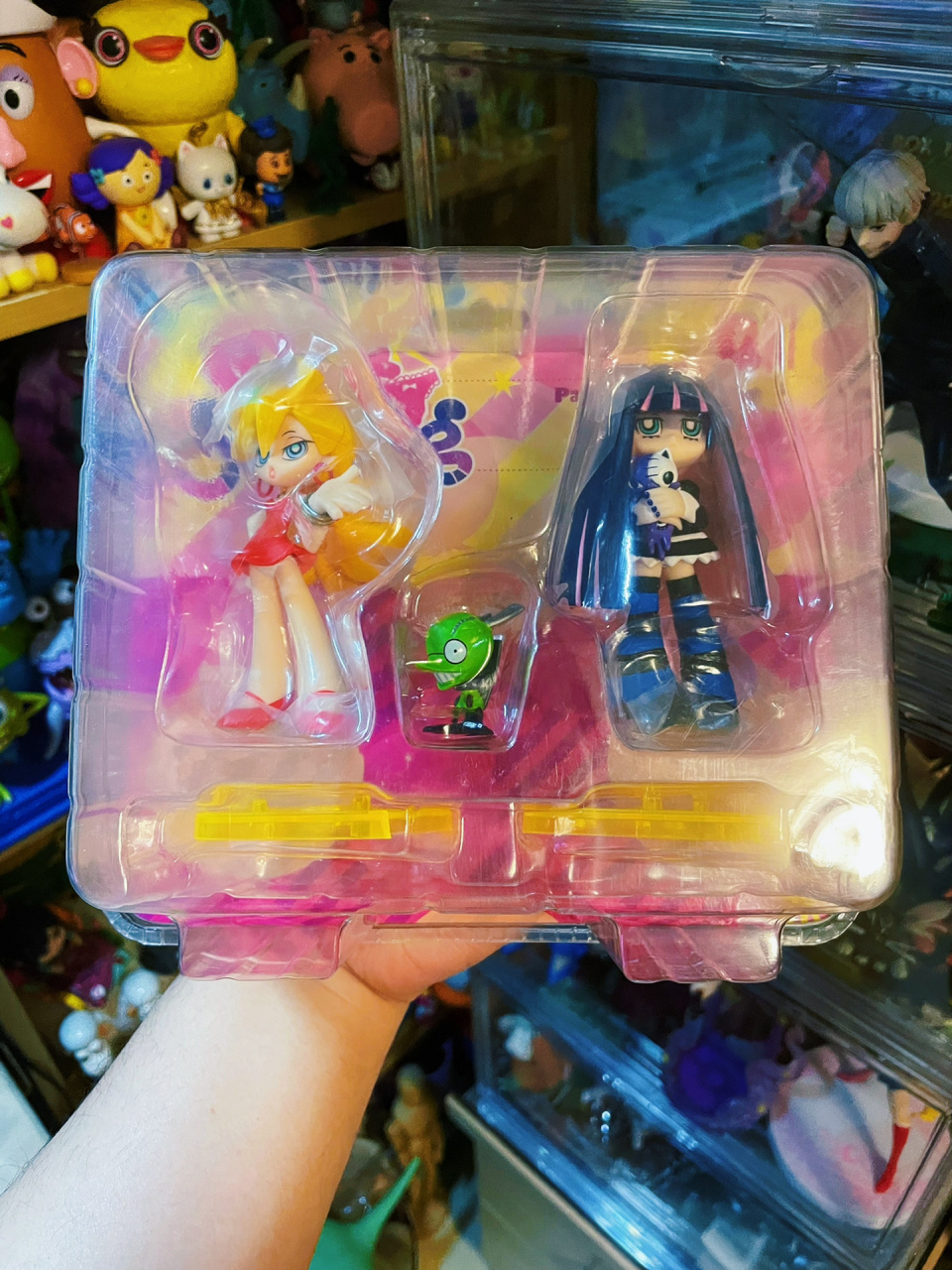 又到了两盒不舍得拆/吊带袜天使/绝版手办 动画日常服 恰库/反派恶魔