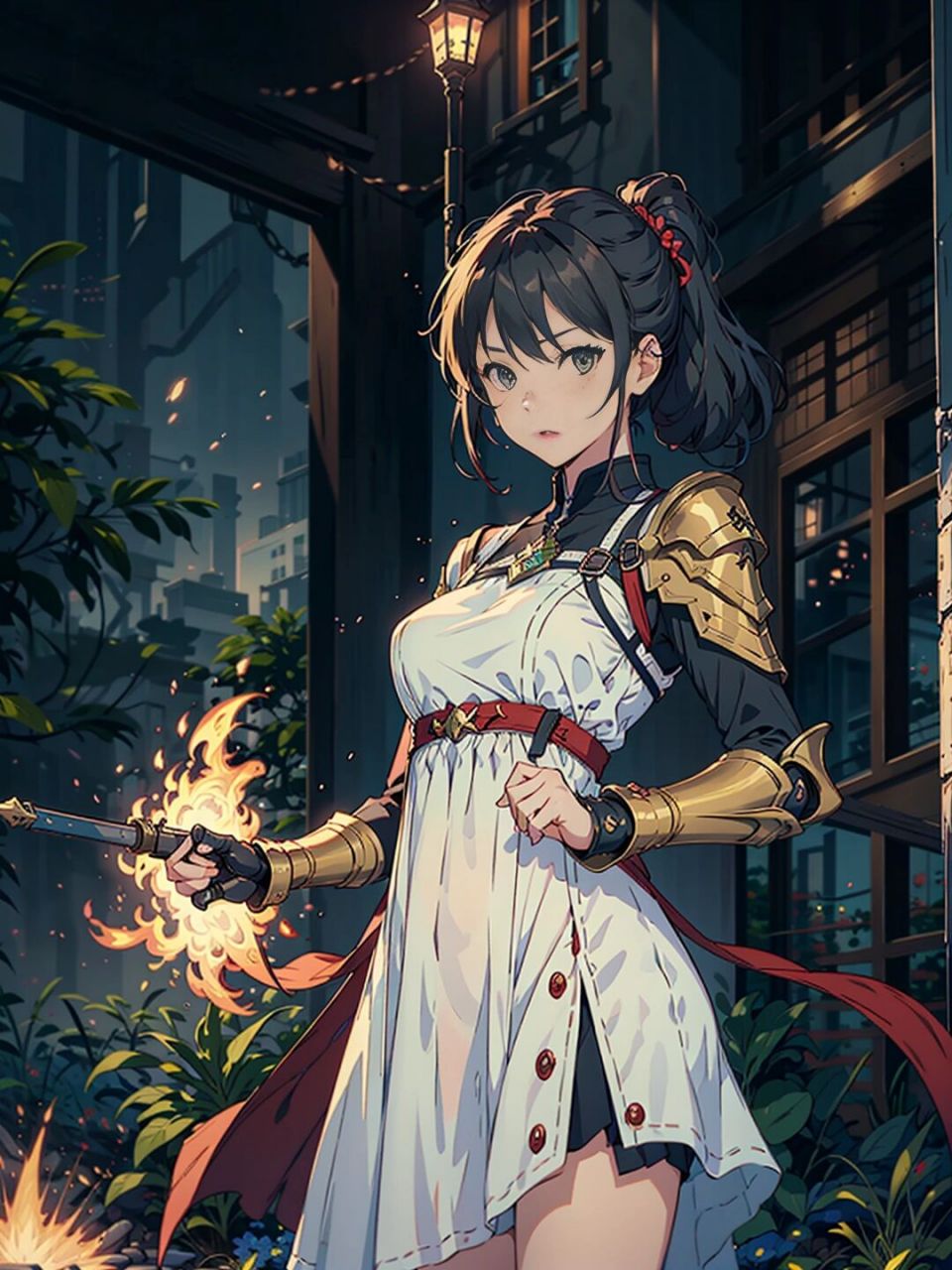 战斗少女小林 #动漫壁纸# #插画师分享# #二次元动漫壁纸# #插画师