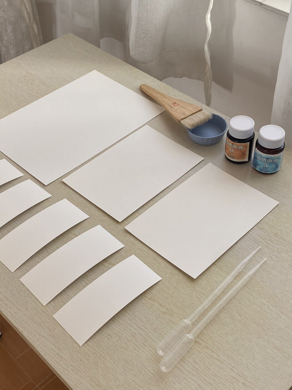 蓝晒教程|你们要的教程来啦91 图26615:准备好需要的纸跟蓝晒