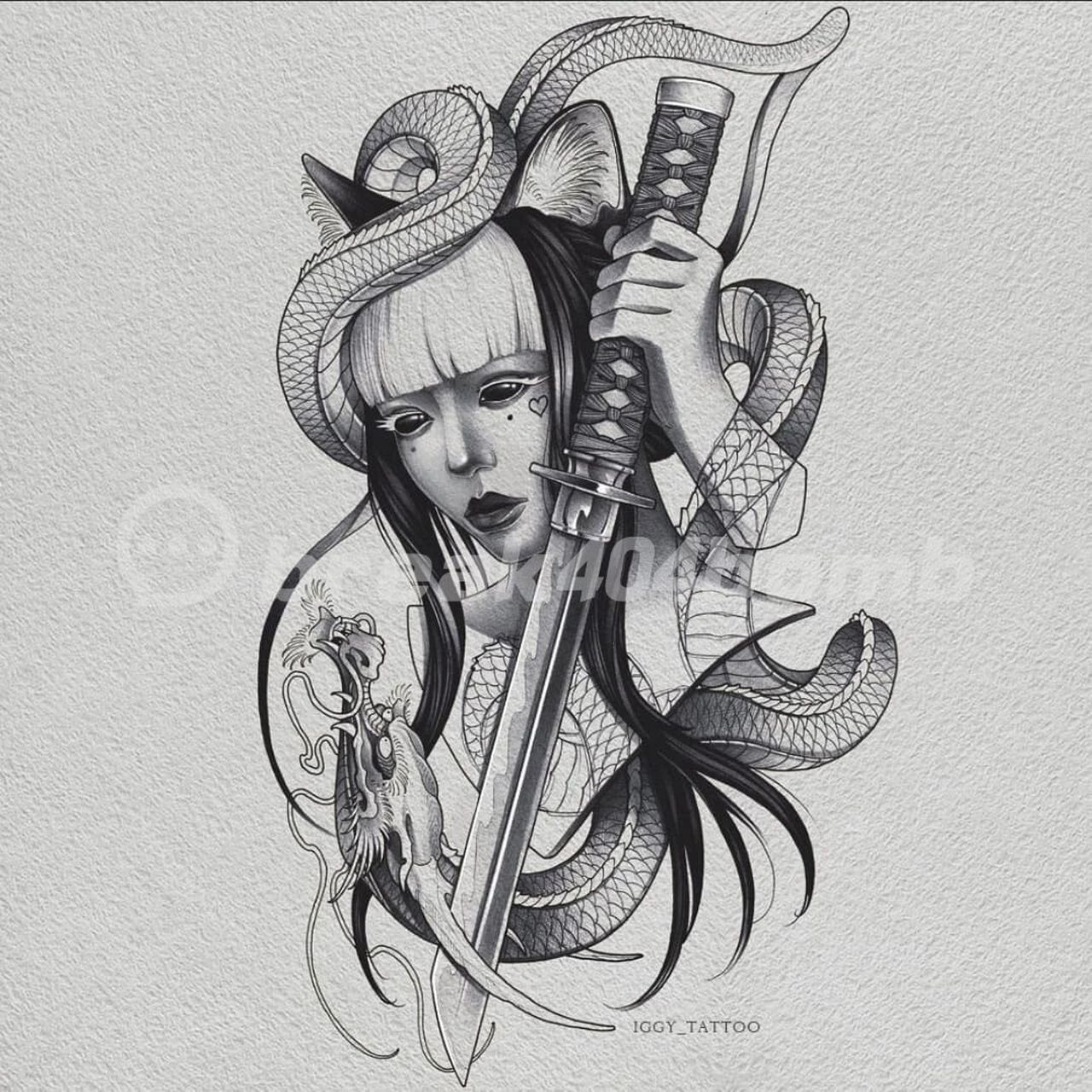 艺妓新传统纹身|花臂艺妓|黑灰艺妓纹身 适合喜欢花臂的帅哥美女!