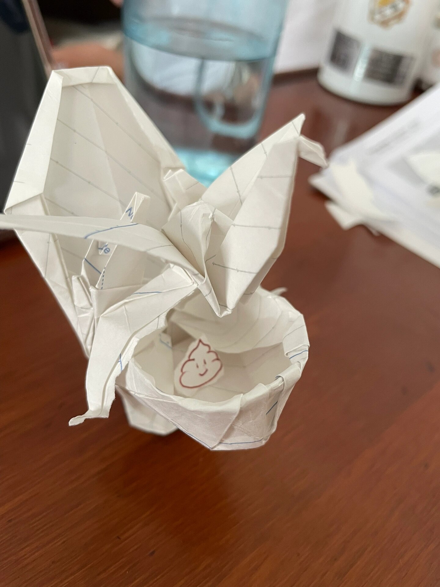 折纸马桶～ 花了一个小时的巨作