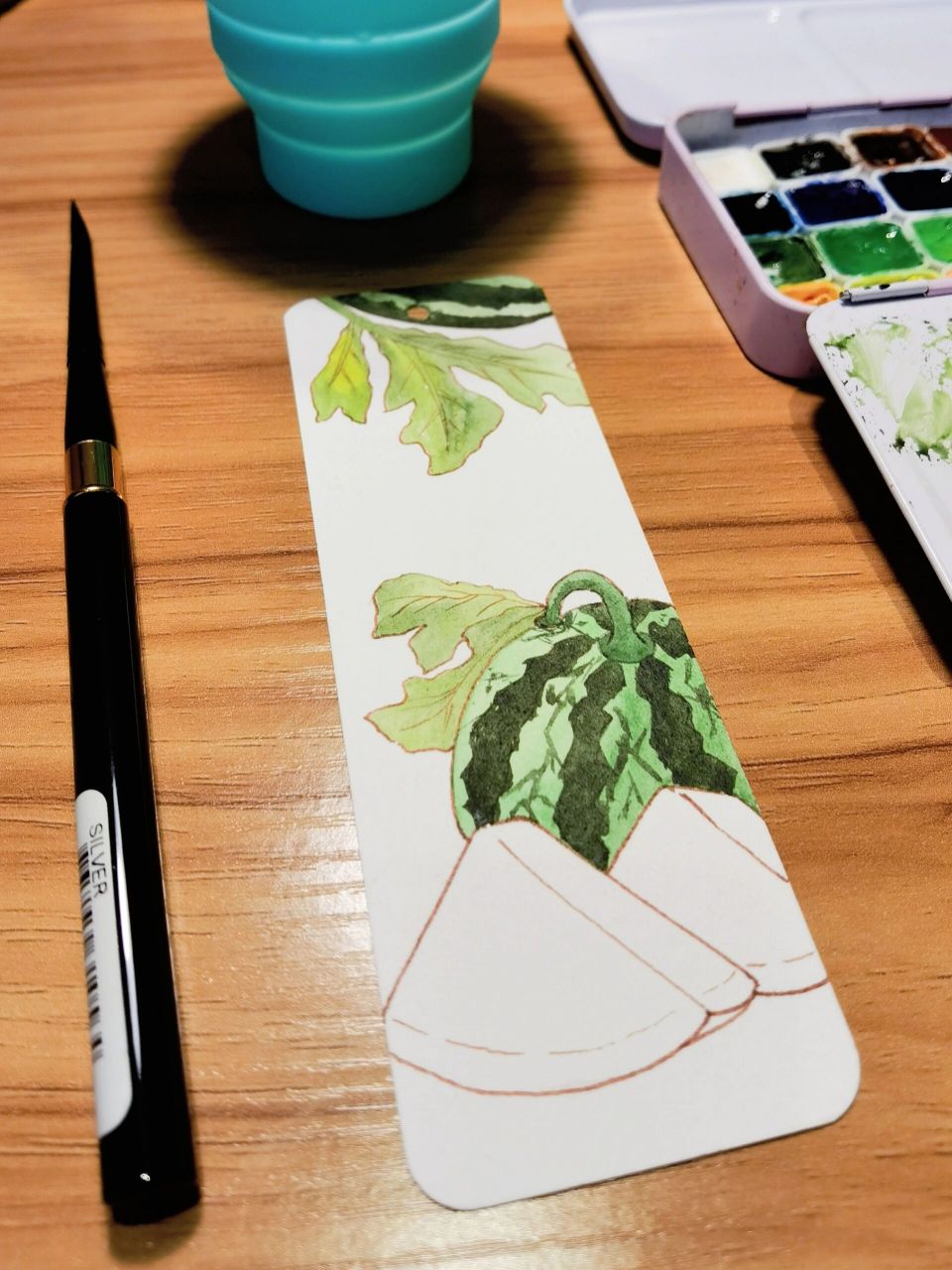 处暑书签|附过程图