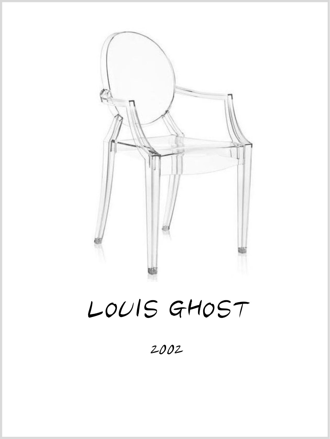 百科|路易十五的幽灵椅 louis ghost,2002 	 设计师: 菲利普-史塔克