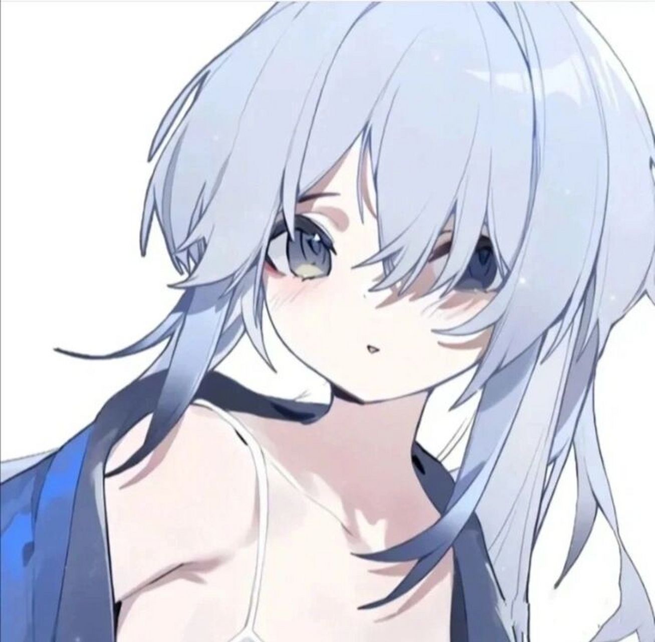 蓝色系动漫女头 蓝色真的无敌好看好吧