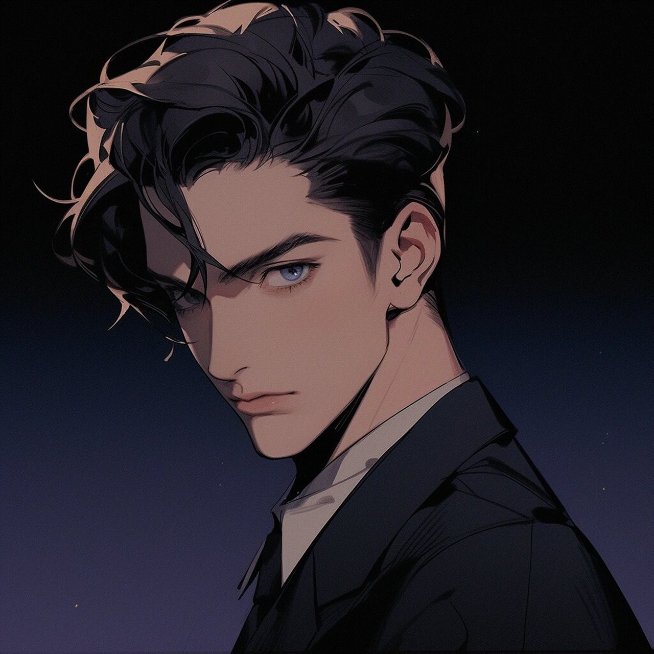 西装男头 旧漫头像