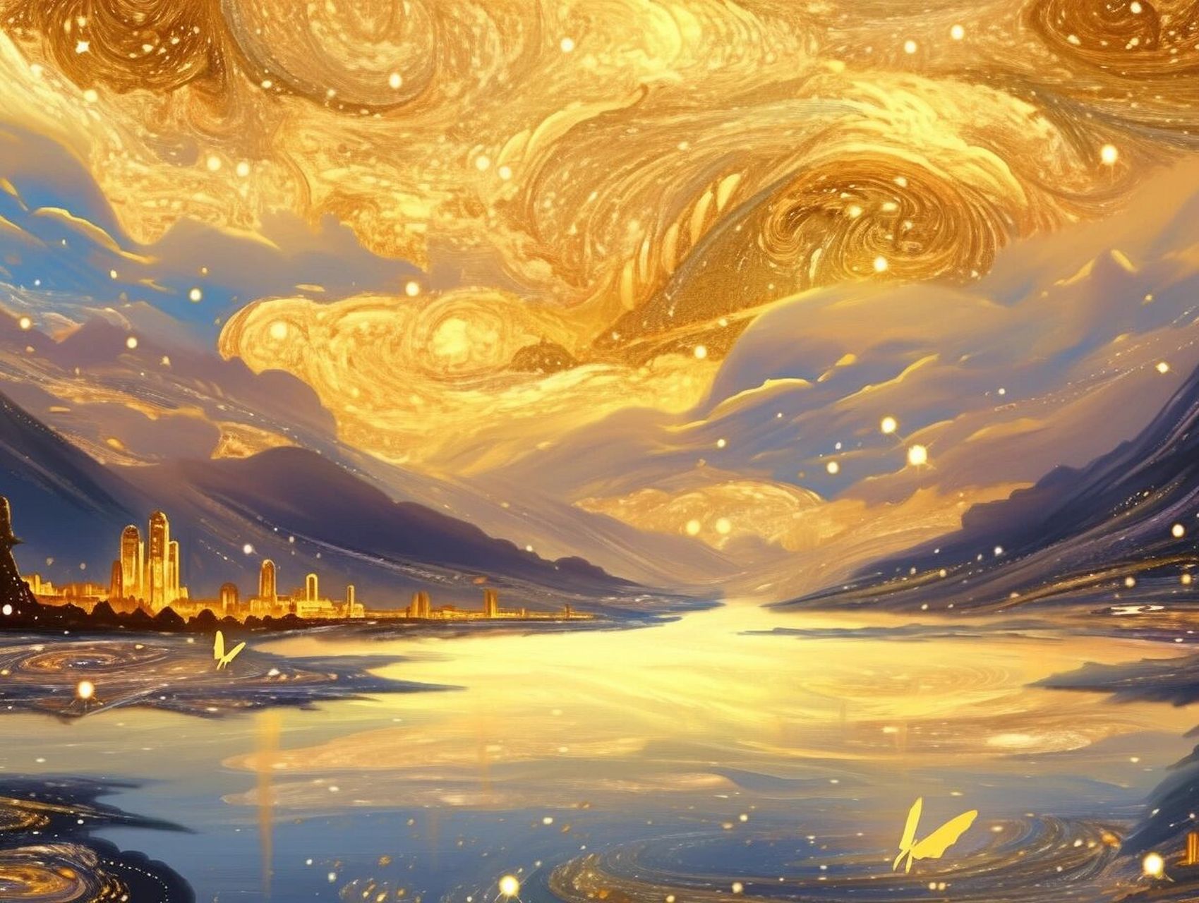 朋友圈封面背景图,朋友圈招财风景图财源滚滚来水生财旺财运90