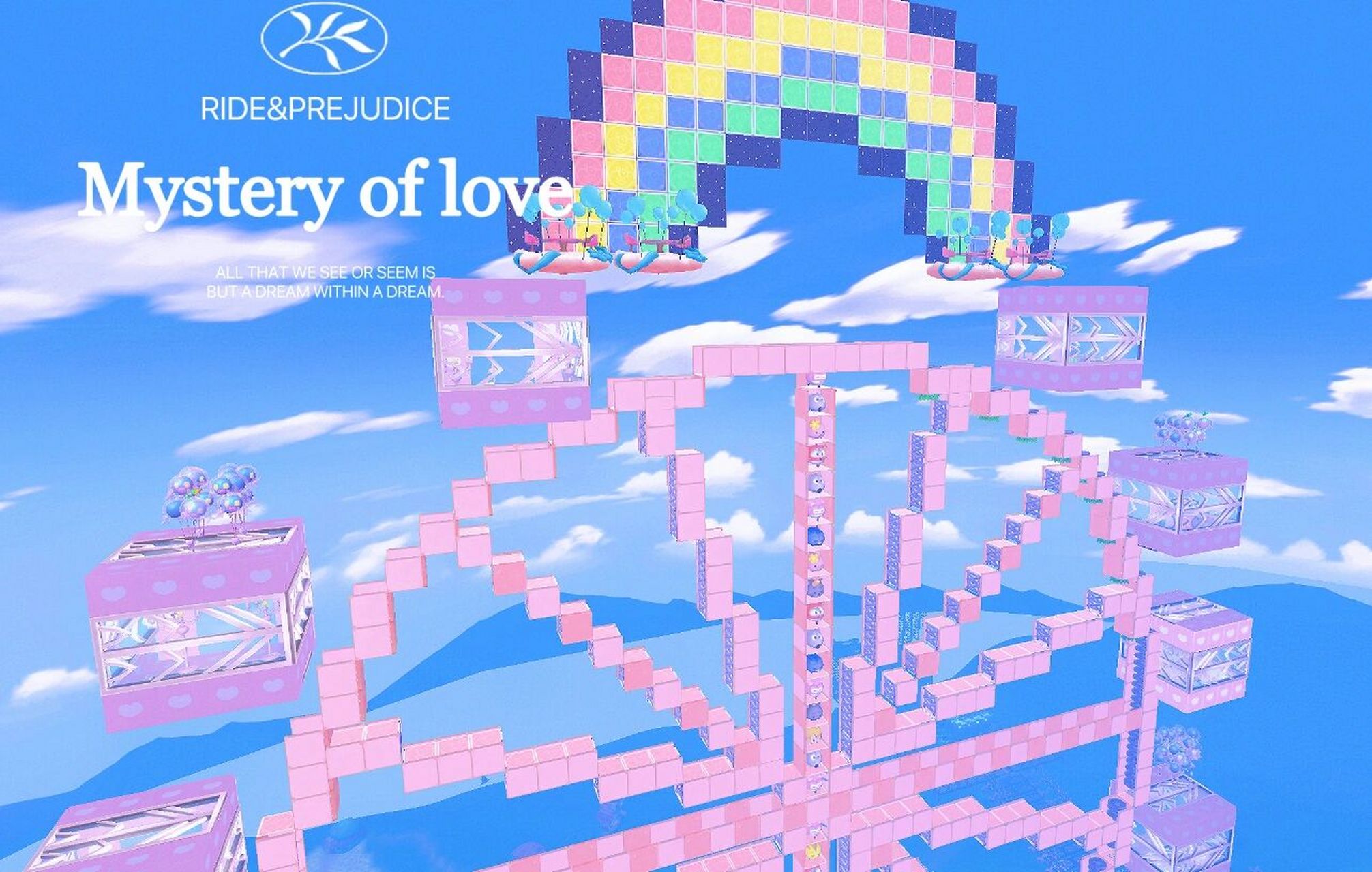 原创|彩虹摩天轮|摩尔庄园| 整个摩天轮的占地面积是47x6 ,我觉得没有