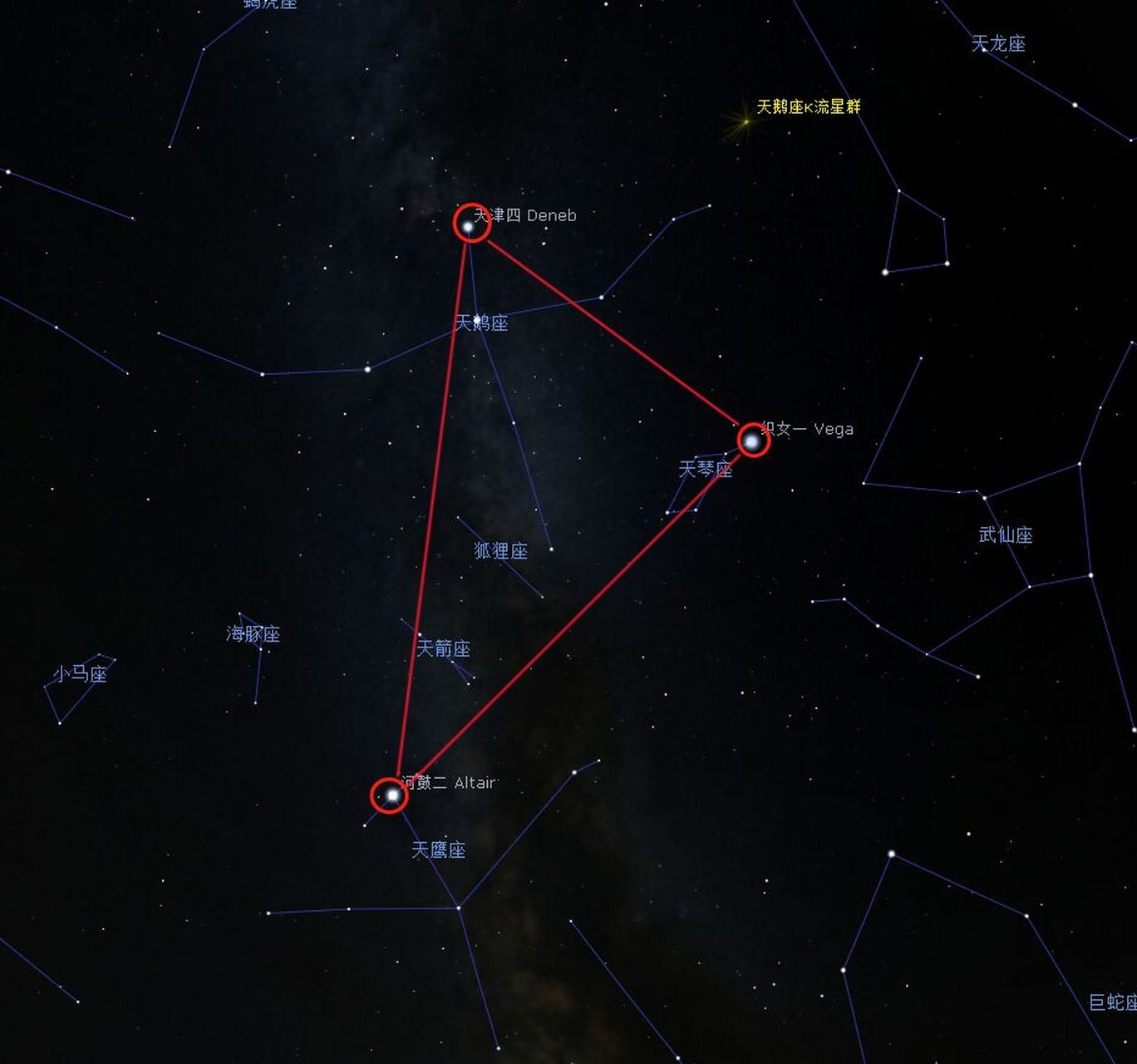 一图教你认识夏季星空 夏天到了,夏季的星空是什么样的?