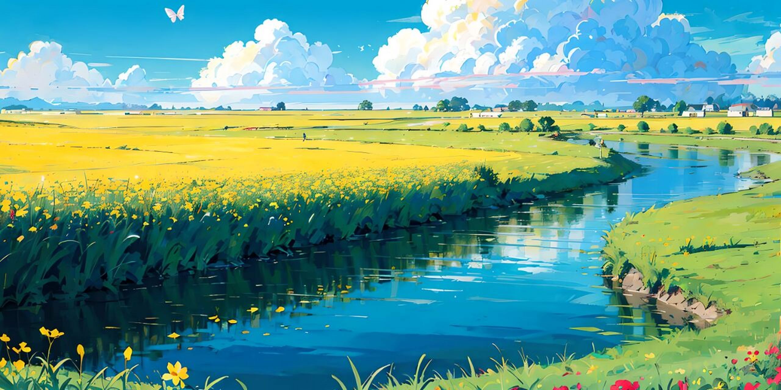 护眼电脑壁纸图