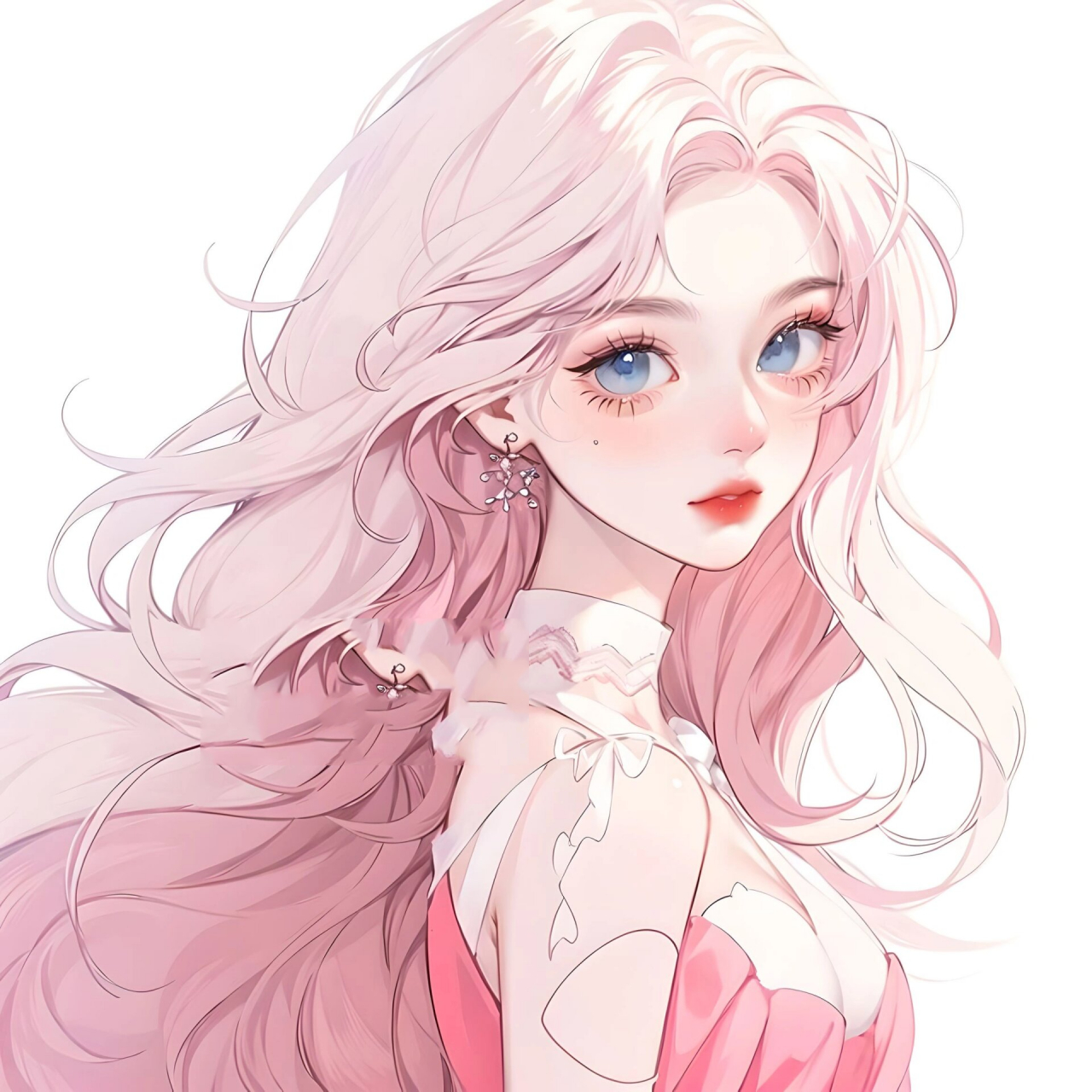 粉色系女生头像|闺蜜头像