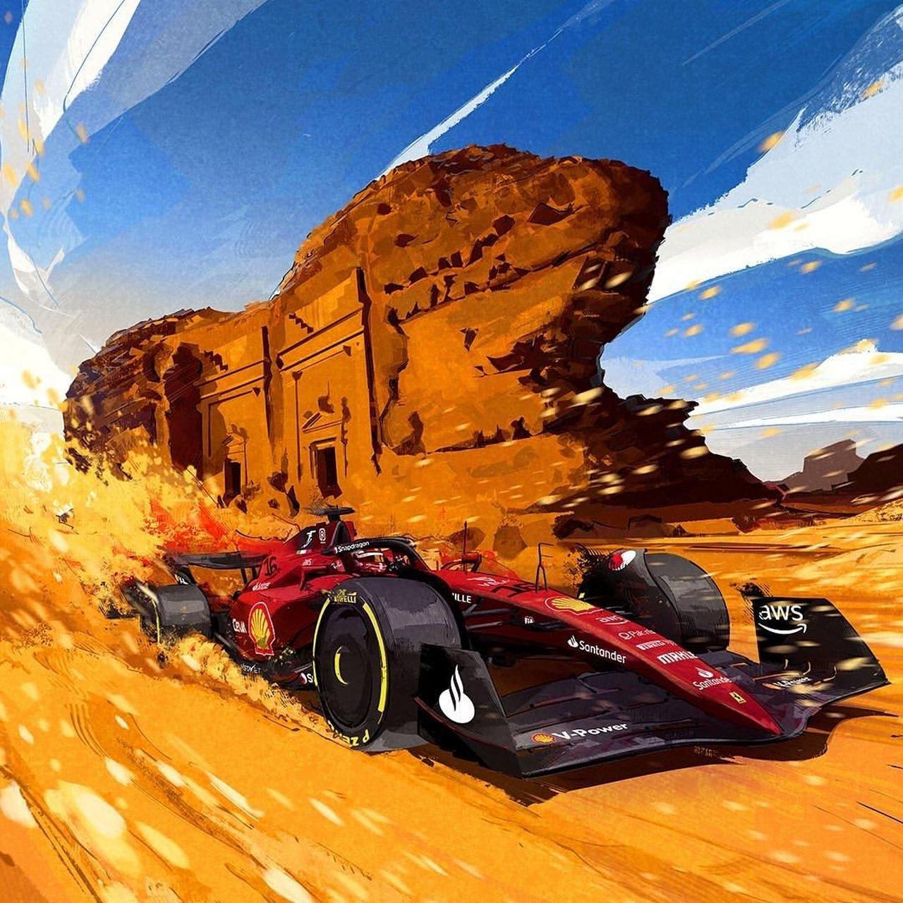 f1 2022赛季法拉利官方比赛海报全集(22场大奖赛)#scuderiaferrari