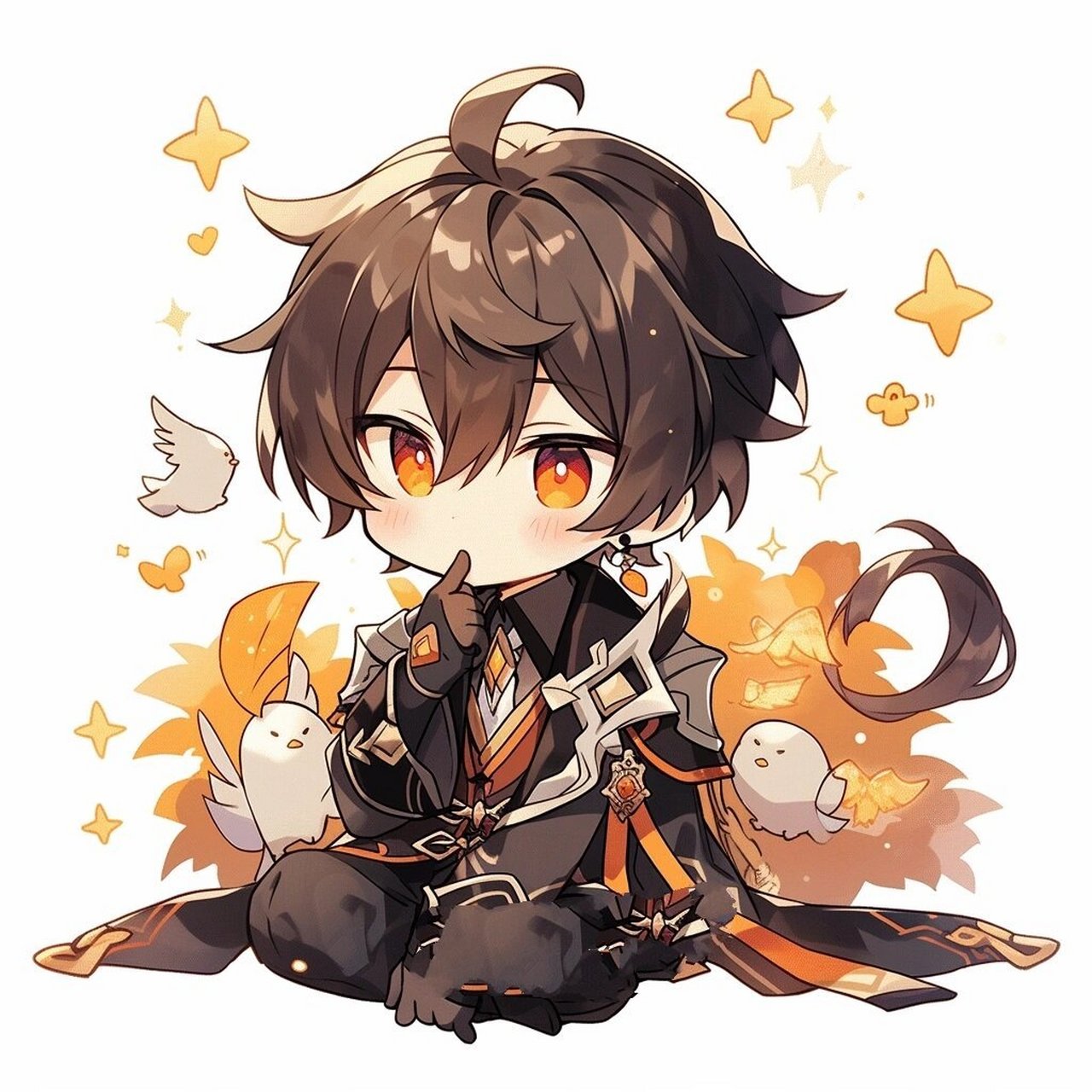 原神头像|钟离 当钟老爷子开始卖萌 这谁顶得住啊